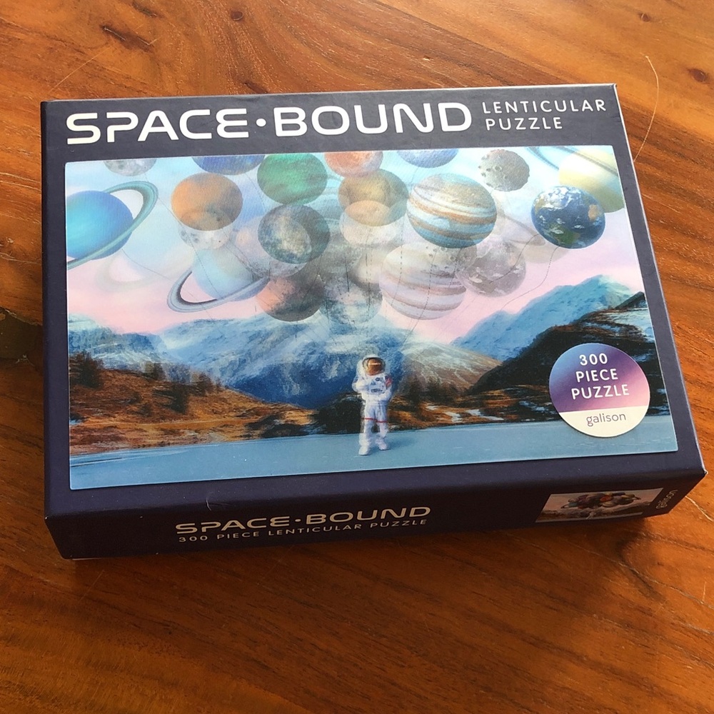 Galison Space-Bound 300-Piece Lenticular Puzzle
